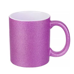 Cana roz cu sclipici personalizata
