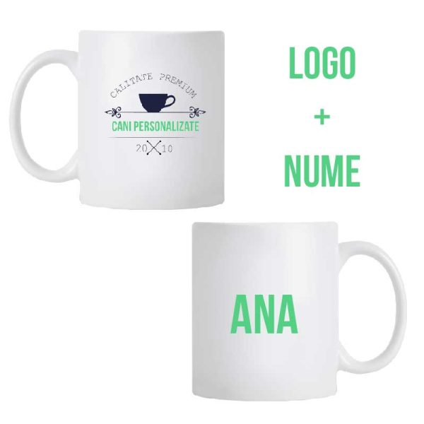 Cana alba personalizata - imagine 3