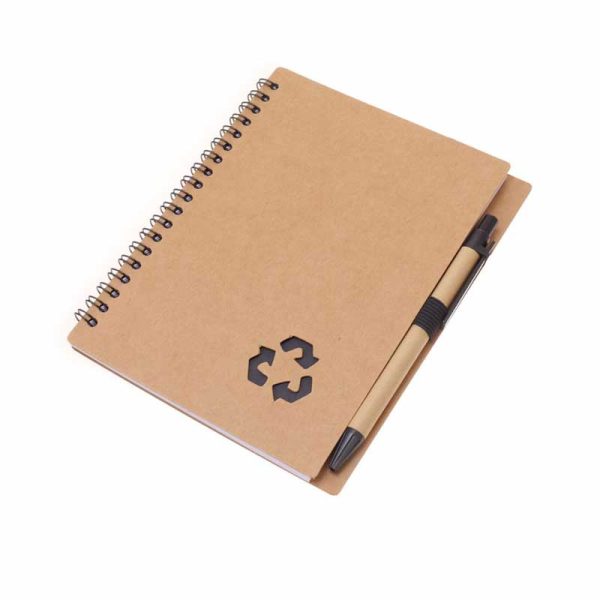 Agendă Eco  cu Spiră, din Carton Reciclat & Pix Inclus - imagine 8