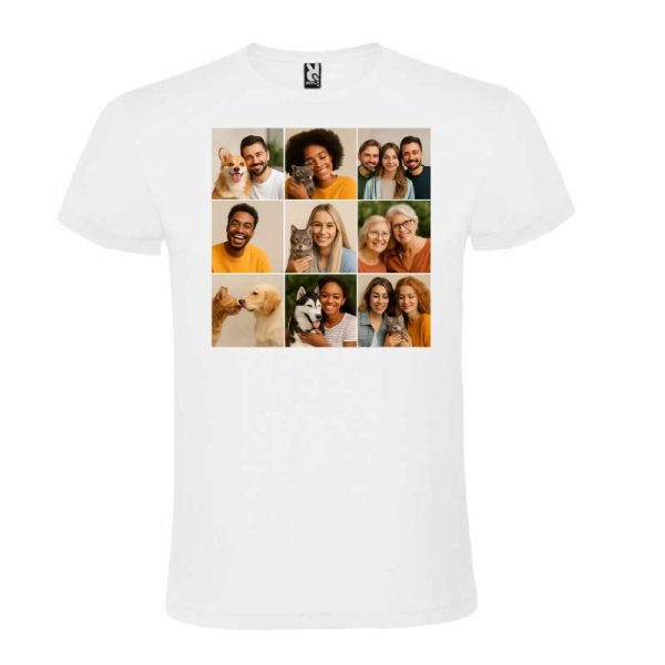 Tricou „Cei mai buni prieteni” – personalizat cu un  colaj de 9 fotografii - imagine 4