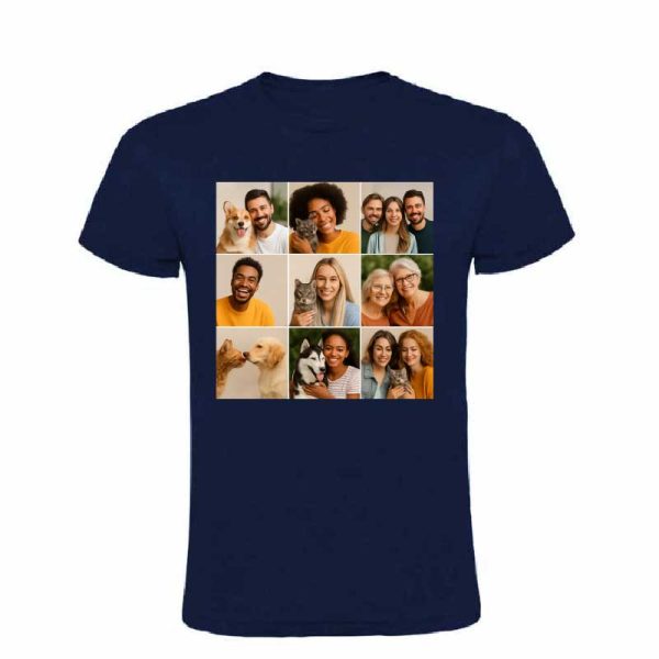 Tricou „Cei mai buni prieteni” – personalizat cu un  colaj de 9 fotografii - imagine 7