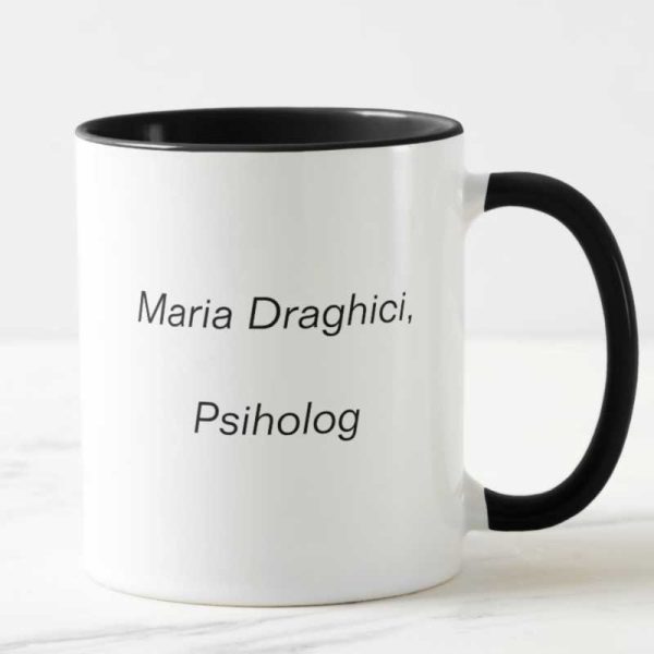 Cana pentru psihologi, personalizata cu nume si /sau mesaj - imagine 2