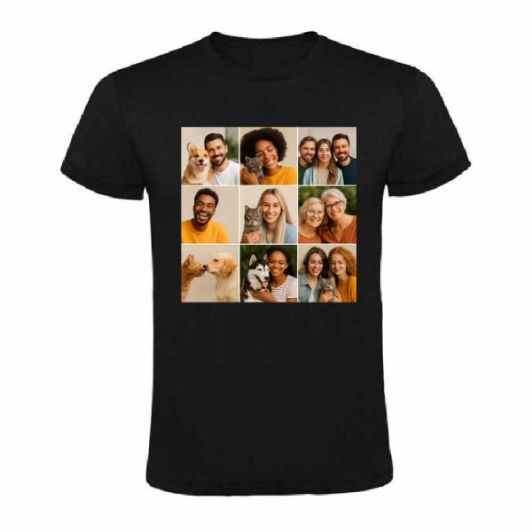 Tricou „Cei mai buni prieteni” – personalizat cu un  colaj de 9 fotografii - imagine 8
