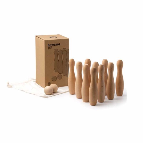 Set Joc Popice din Lemn (Bowling) - imagine 4