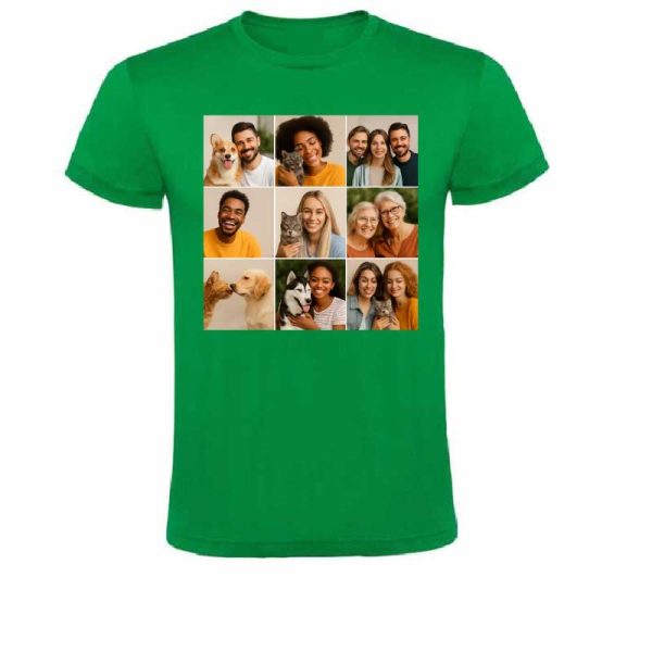 Tricou „Cei mai buni prieteni” – personalizat cu un  colaj de 9 fotografii - imagine 5
