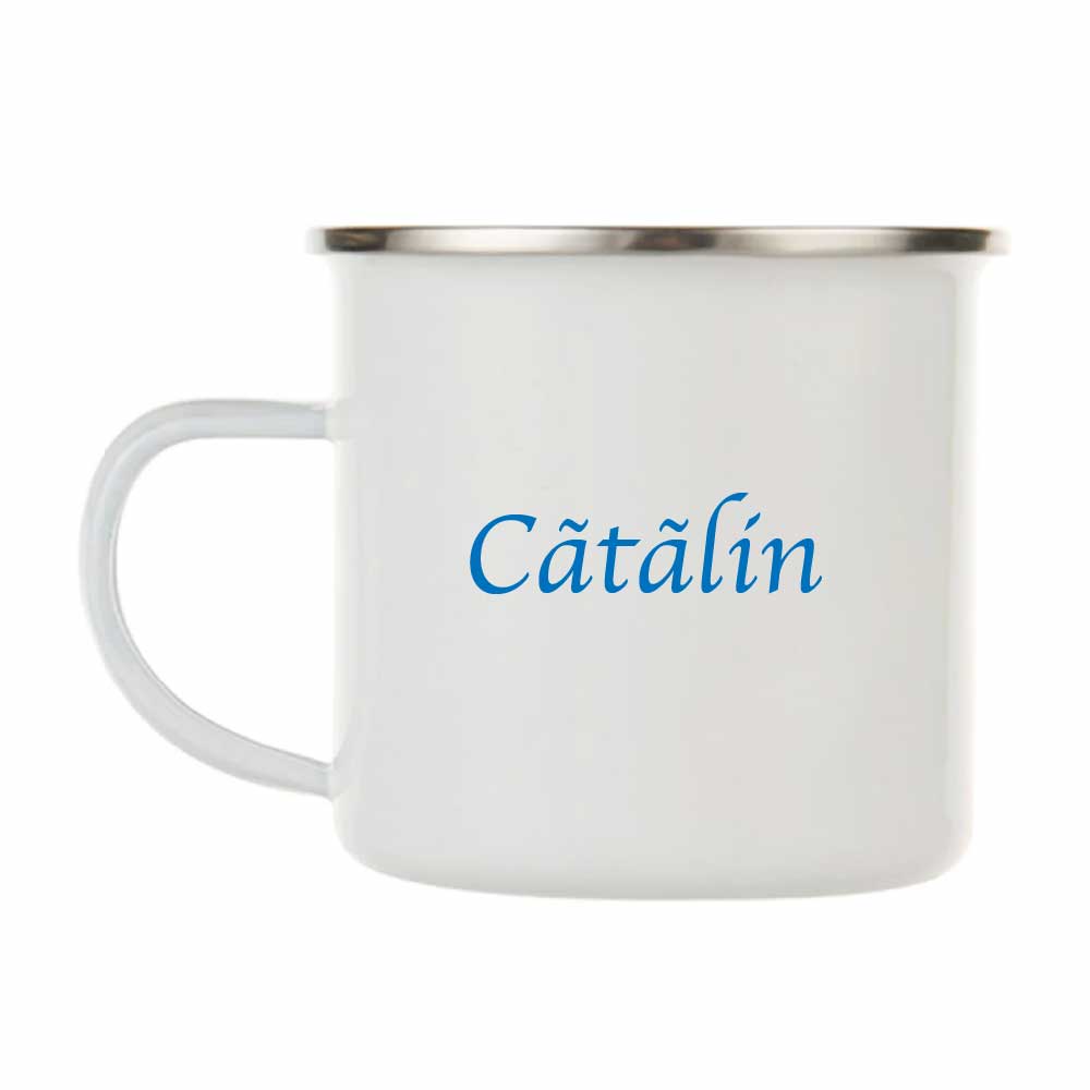 Cană metal pentru baietei - Fii curajos! - personalizata cu nume - imagine 2