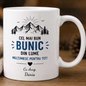 Cană - "Cem mai bun Bunic din lume..." personalizata cu nume