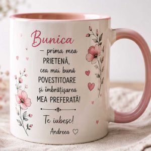Cană - "Bunica, prima mea prietena..." personalizata cu nume