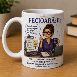 Cană pentru zodia Fecioara