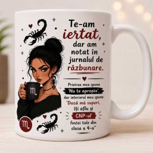 Cană pentru zodia Scorpion, personalizata cu nume