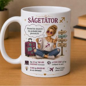 Cană pentru zodia Segetator, personalizata cu nume