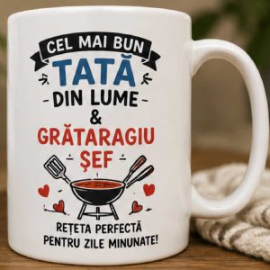 Cana -  Cel mai bun Tata din lume - personalizata cu nume