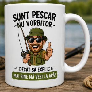 Cana pentru Pescari - Sunte Pescar, nu vorbitor -  personalizata cu nume