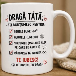 Cana -  Draga Tata... - personalizata cu nume