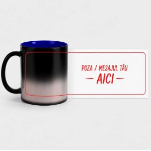Cana termosensibila (magica), personalizata cum vrei tu  - cu poza(e) si/sau mesaj